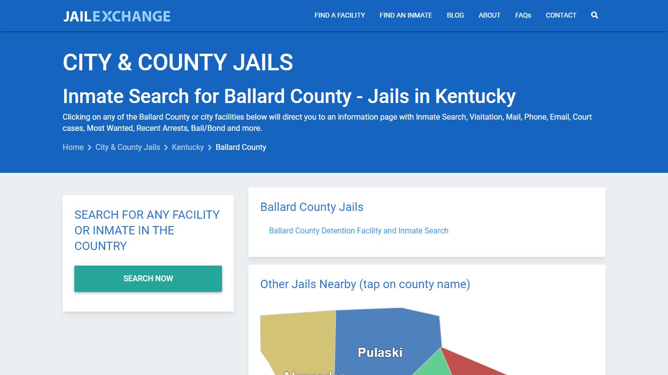 Inmate Search for Ballard County | Jails in Kentucky - Jail Exchange